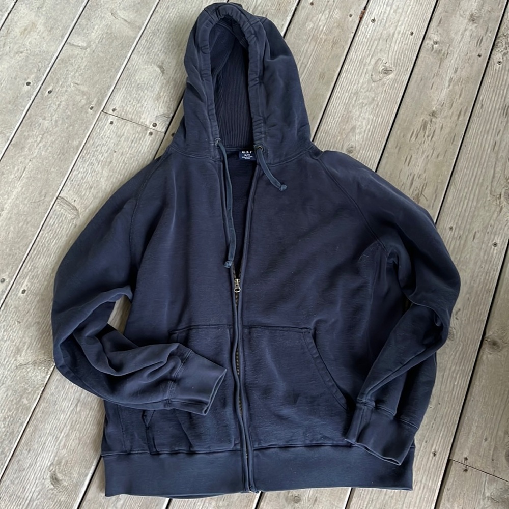 GAP navy zippered hoodie Mens size XL